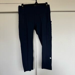 Lululemon Athletica Capri Navy Leggings